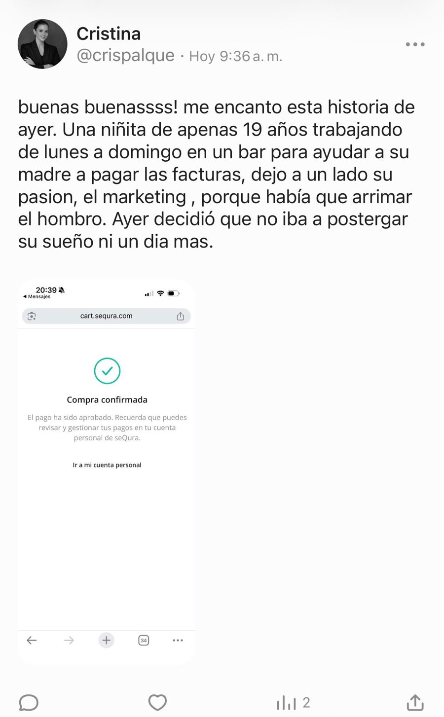 Resultado de Cristina