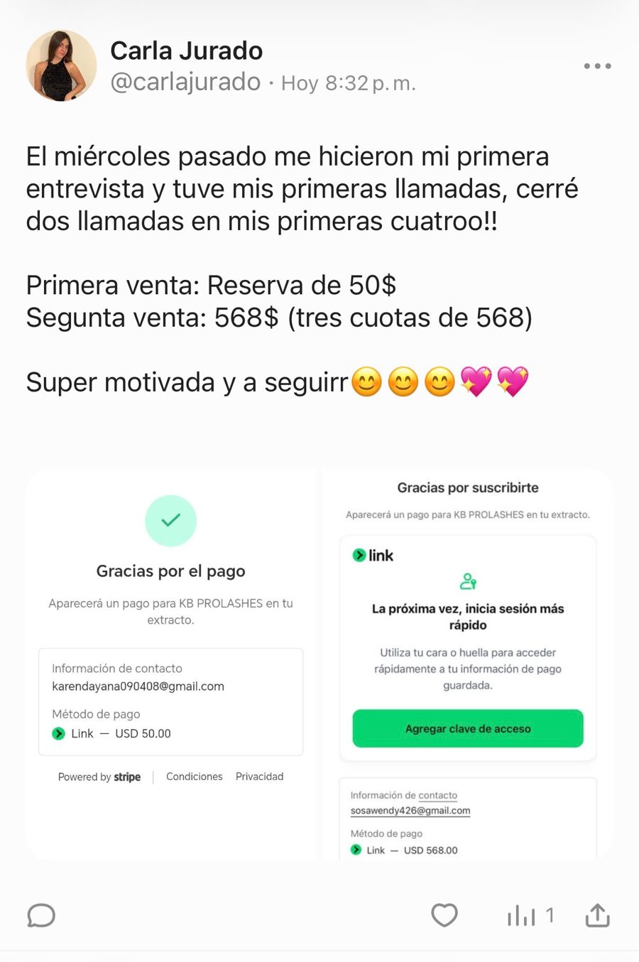 Resultado de Carla Jurado