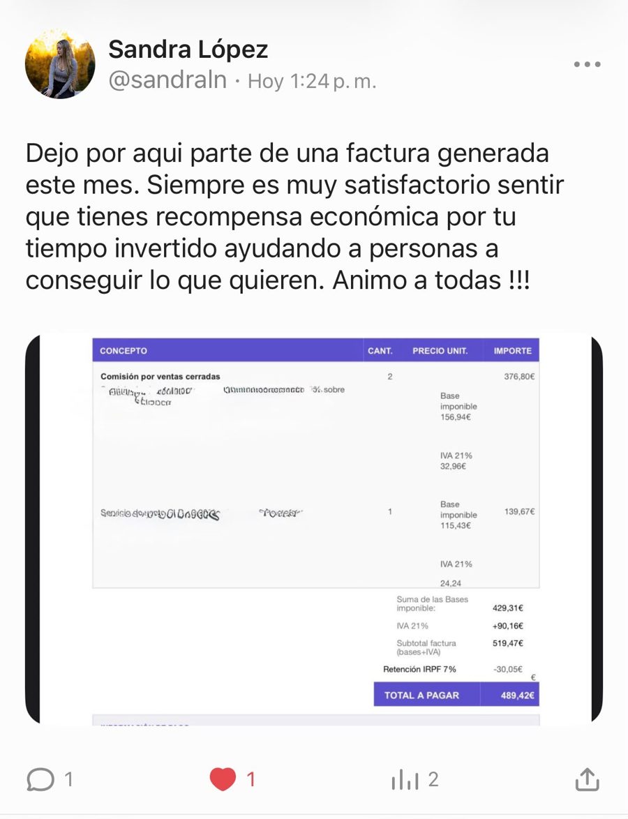 Resultado de Sandra López