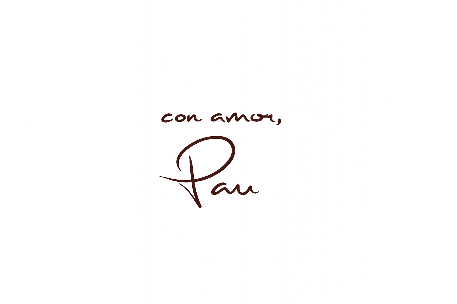Con amor, Paula